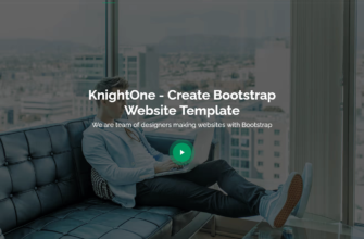 KnightOne - одностраничный Bootstrap-шаблон