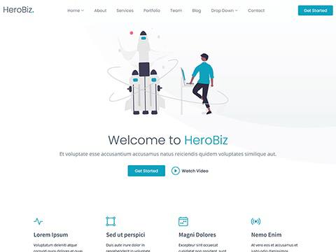 HeroBiz - Bootstrap шаблон для бизнеса